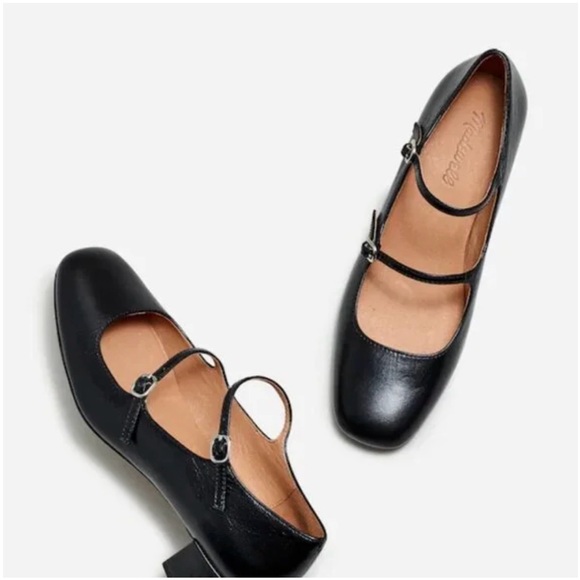 Madewell Nettie Heeled Mary Jane in crinkle patent - Picture 2 of 14